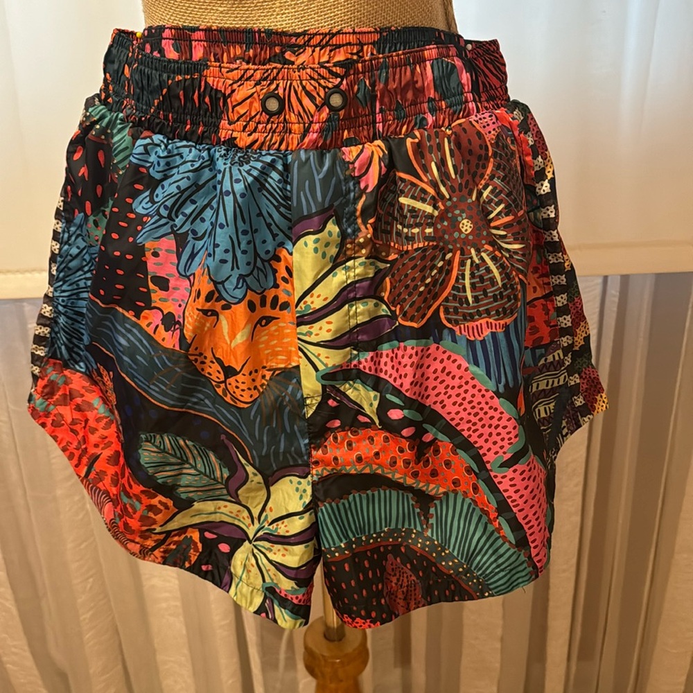 FARM Rio Vibrant Multicolor Floral Athletic Shorts